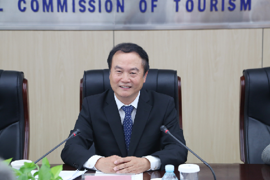 美国洛杉矶市会议及旅游局局长、联合会理事会副主席恩伍德先生率团与WTCF秘书处进行工作交流 美国洛杉矶市会议及旅游局局长、联合会理事会副主席恩伍德先生率团与WTCF秘书处进行工作交流