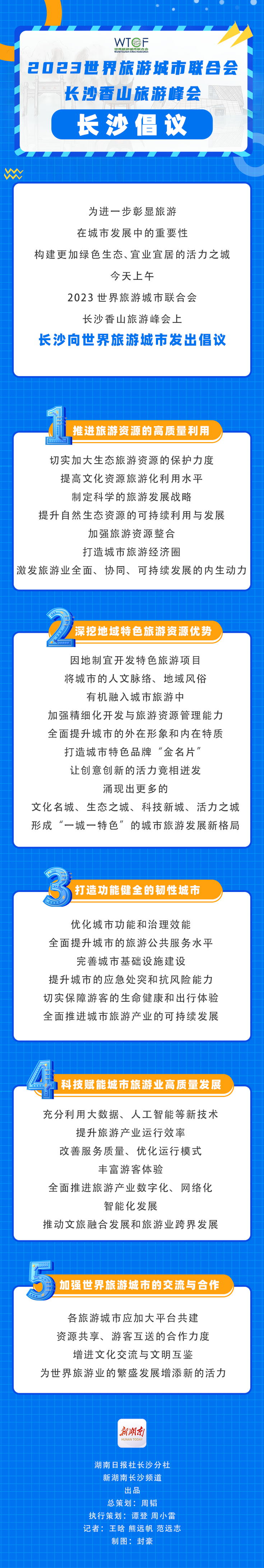 【湖南日报】长图·长沙向世界旅游城市发出五点倡议